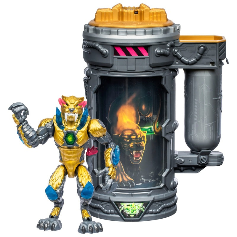 Mrbeast Lab Mutators: Mutation Chamber Golden Panther Action Figure