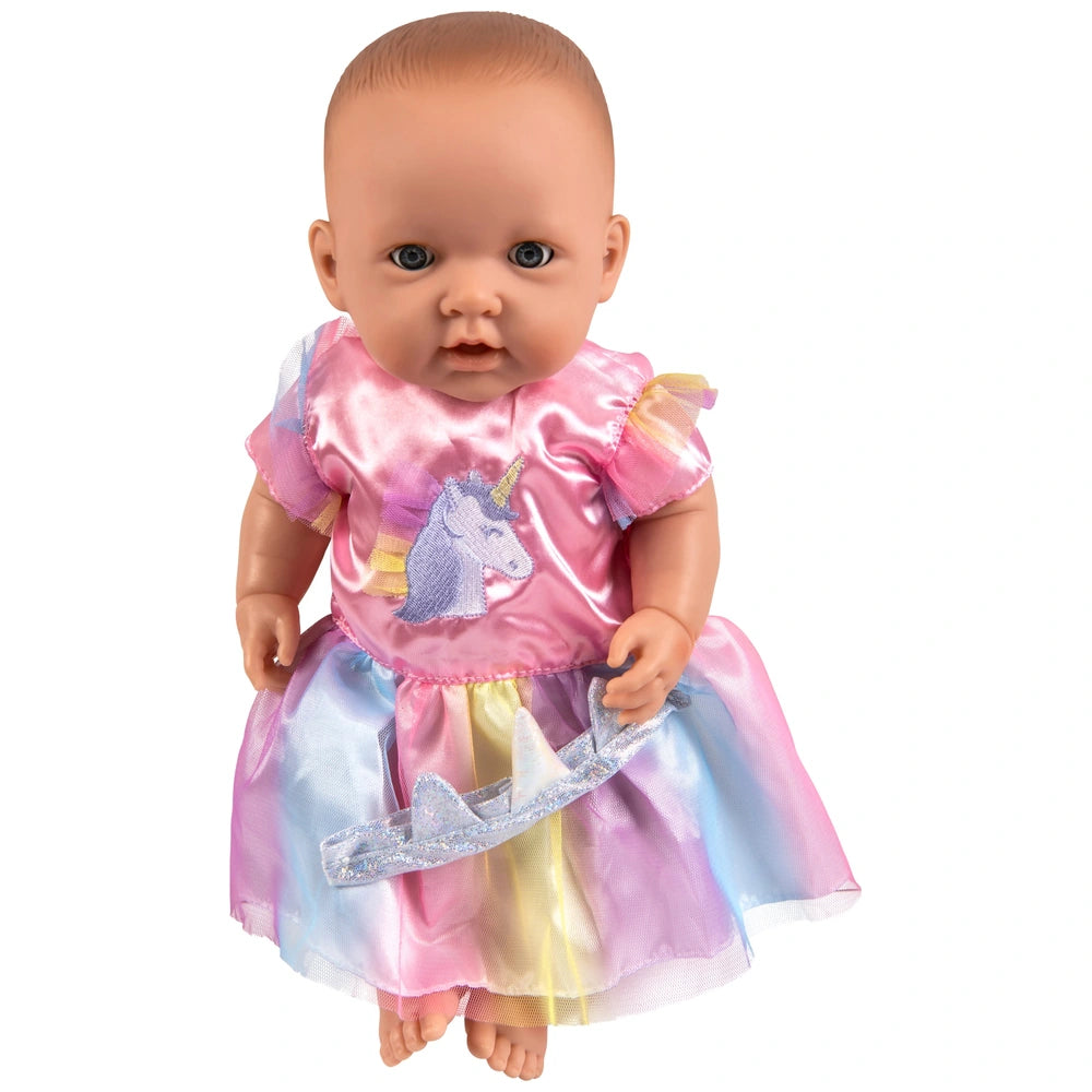 Ivy & Lily Baby Doll Unicorn Dress And Headband 43Cm