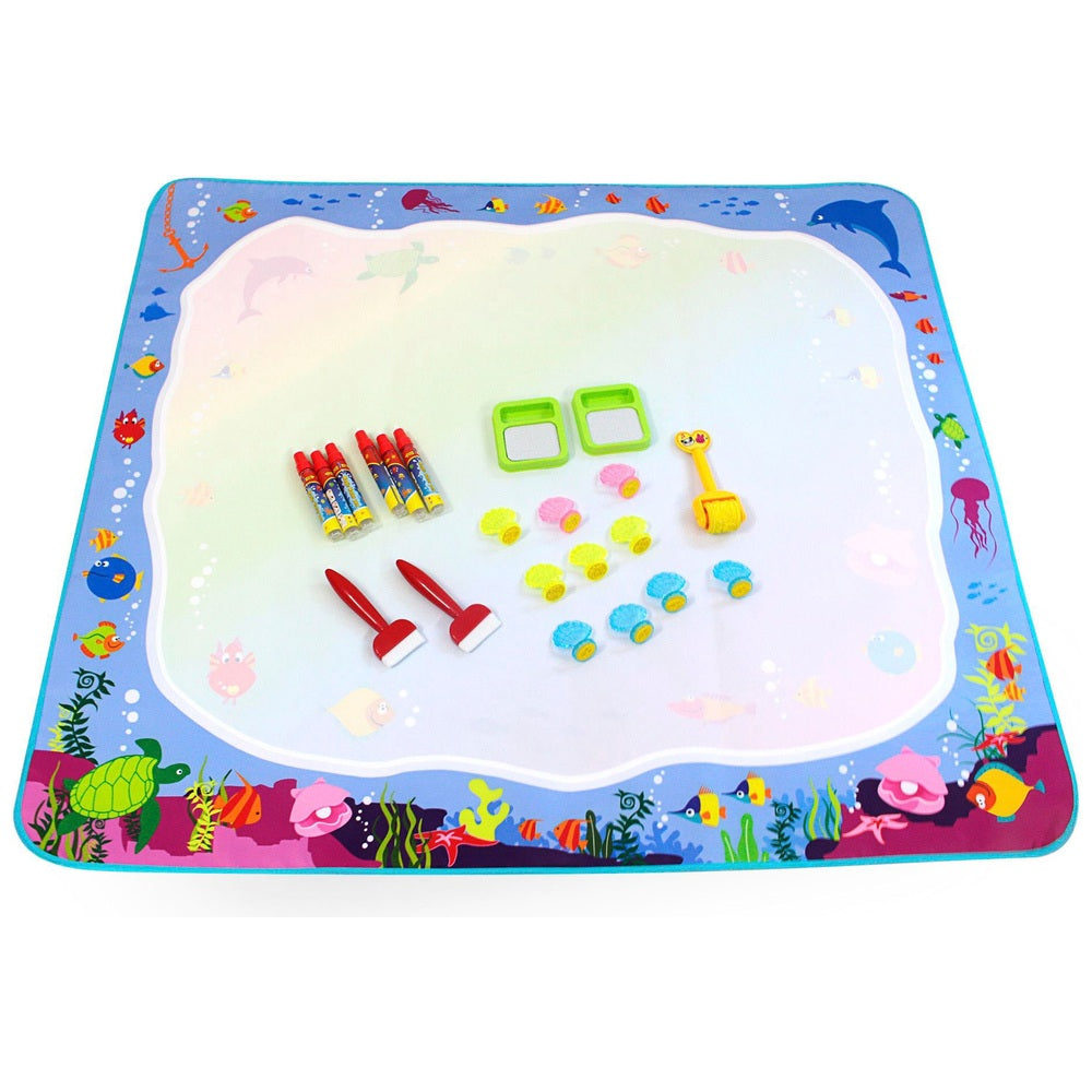 Large Water Doodle Mat