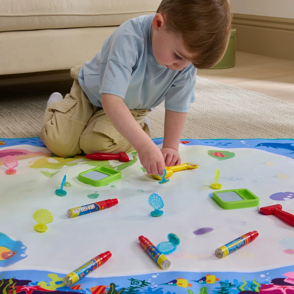 Large Water Doodle Mat 100 X 88Cm