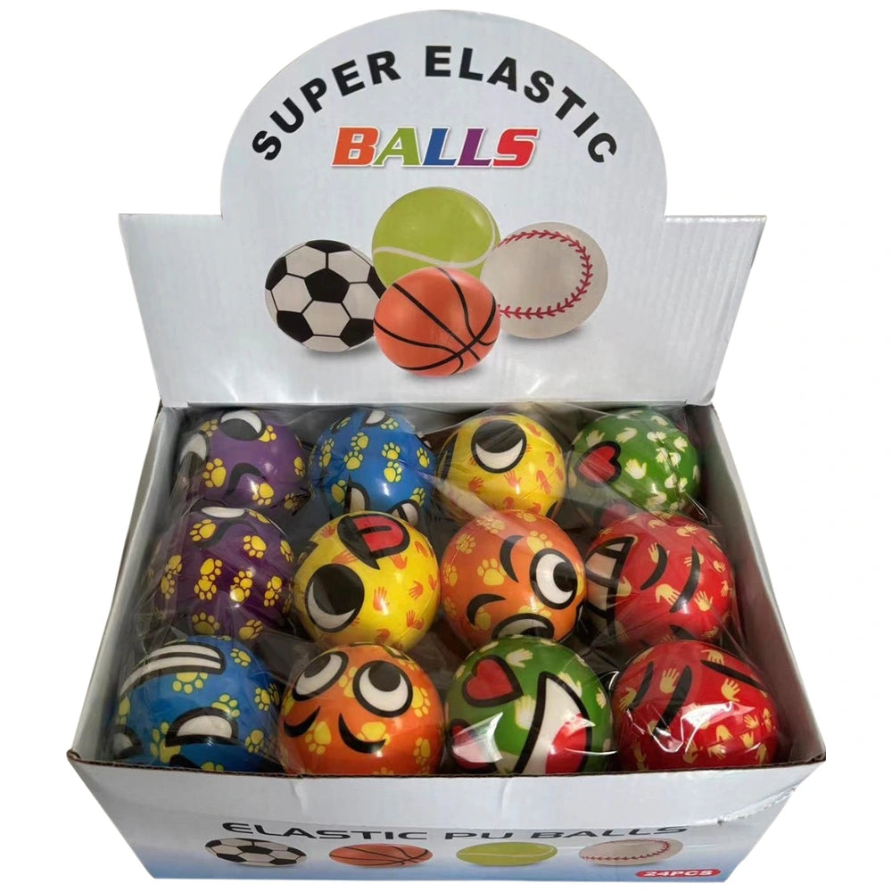 Bouncy Ball Emoji Ball 6.3Cm Assortment