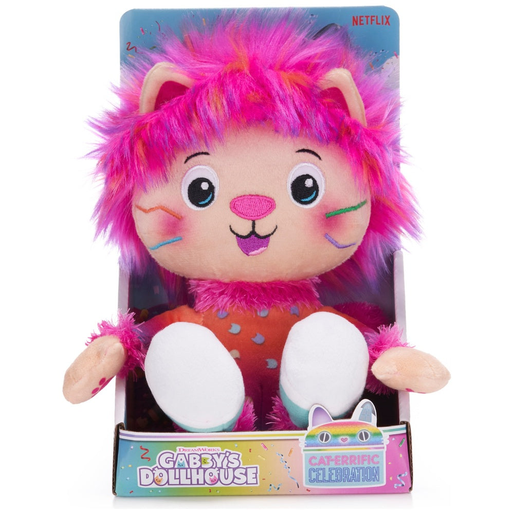 Gabby's Dollhouse 25Cm Marty The Party Cat Soft Toy