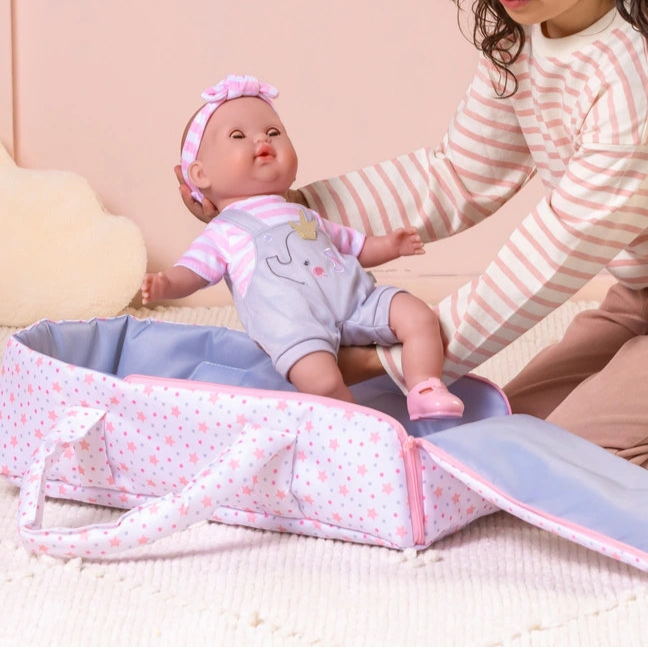 BabyDoll Bedding Baby Doll Bedding Paradise Rainbow Bassinet Set, Pink BabyDoll Bedding Baby Doll Bedding Paradise Rainbow Bassinet Set, Pink