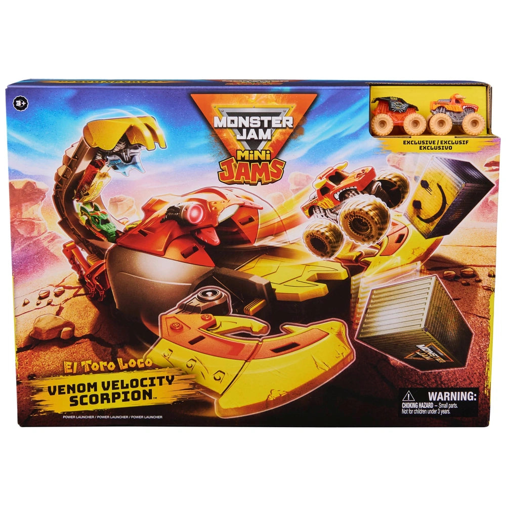 Monster Jam Mini Jams El Toro Loco Venom Velocity Scorpion Playset