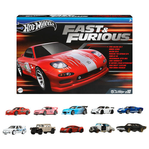 Hot Wheels Fast & Furious Vehicle 10 Pack