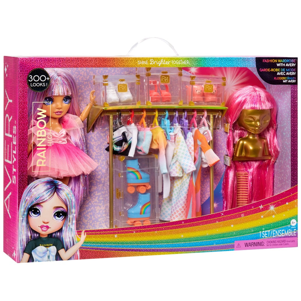 Rainbow High Avery's Fashion Rack Playset