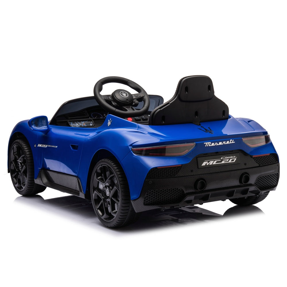 Maserati Mc20 Car 10.8V Lithium Electric Ride On With Remote Control Blue