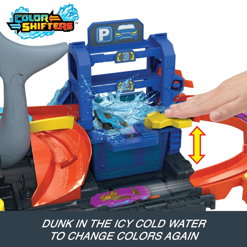 Hot Wheels City Let's Race Netflix - Ultra Shark Car Wash Set