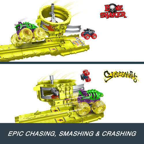 Hot Wheels Monster Trucks Power Smashers Charge And Chase Challenge Set