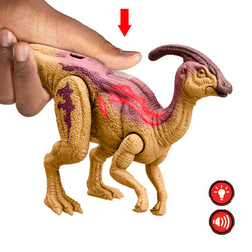  Jurassic World Chaos Theory Wild Roar Parasaurolophus Dinosaur Figure