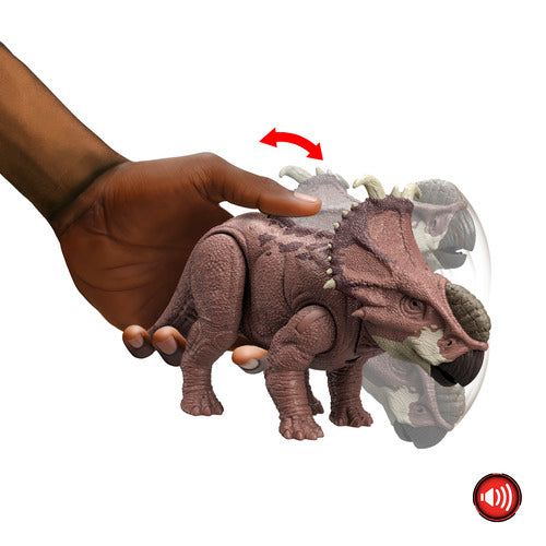 Jurassic World Chaos Theory Wild Roar Pachyrhinosaurus Dinosaur Figure