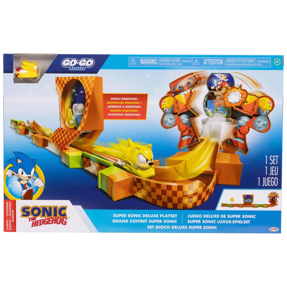 Sonic The Hedgehog Go-Go Racers Super Sonic Deluxe Playset