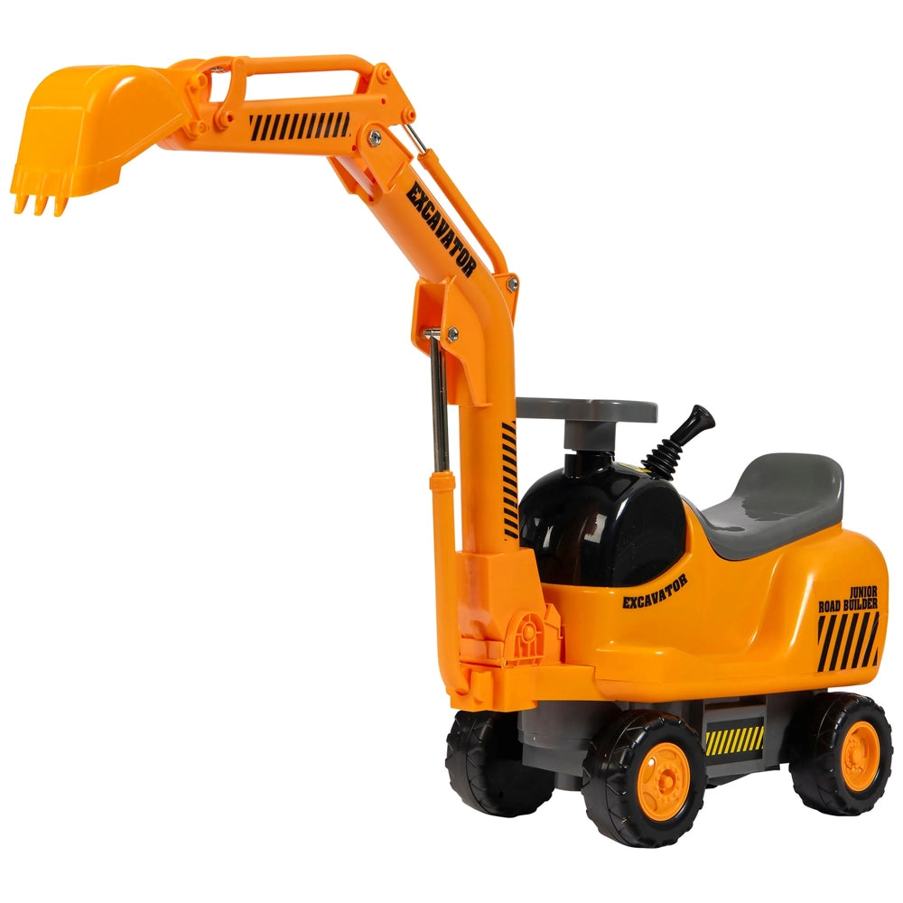 Micro Excavator Ride On And Hard Hat