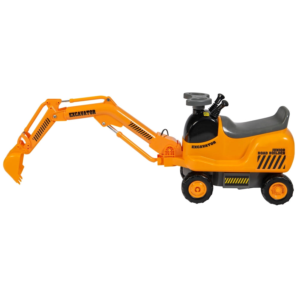 Micro Excavator Ride On And Hard Hat