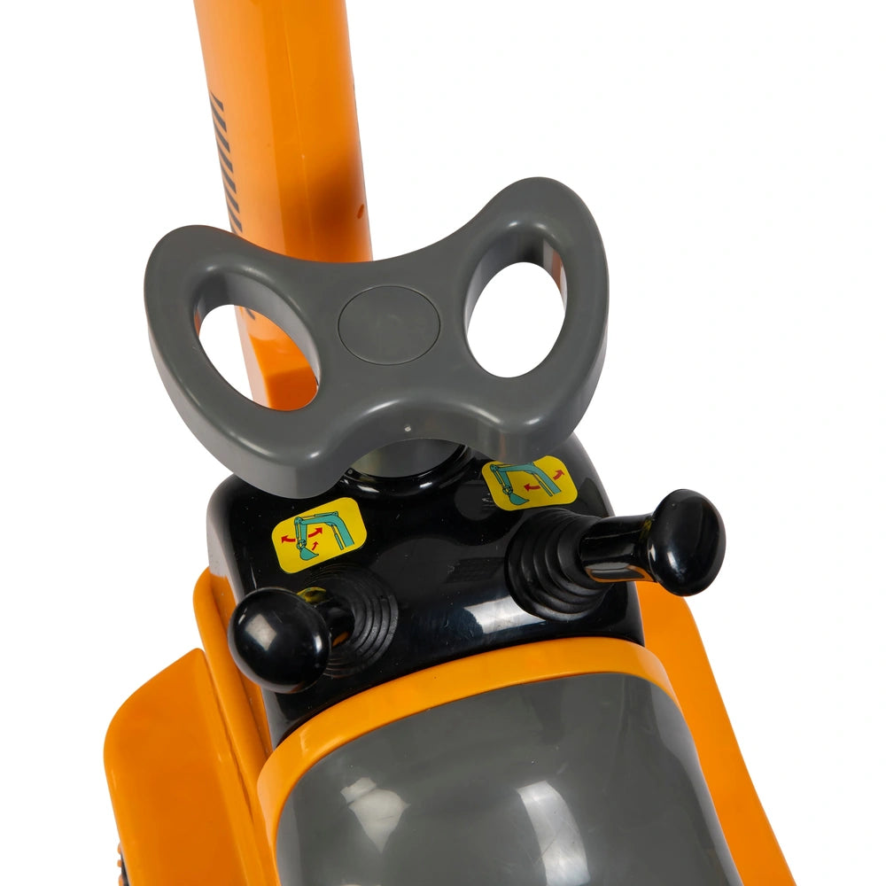 Micro Excavator Ride On And Hard Hat