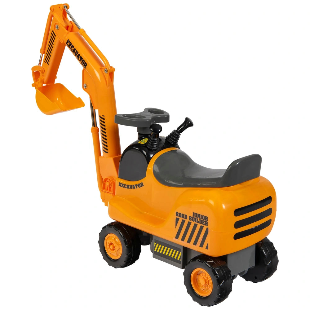 Micro Excavator Ride On And Hard Hat