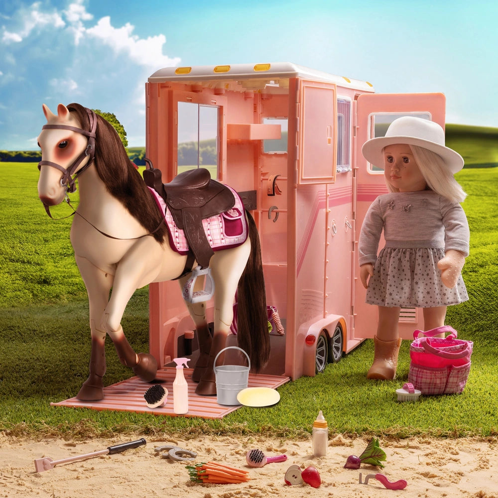 Our Generation Mane To Travel Horse Trailer And Accessories Playset