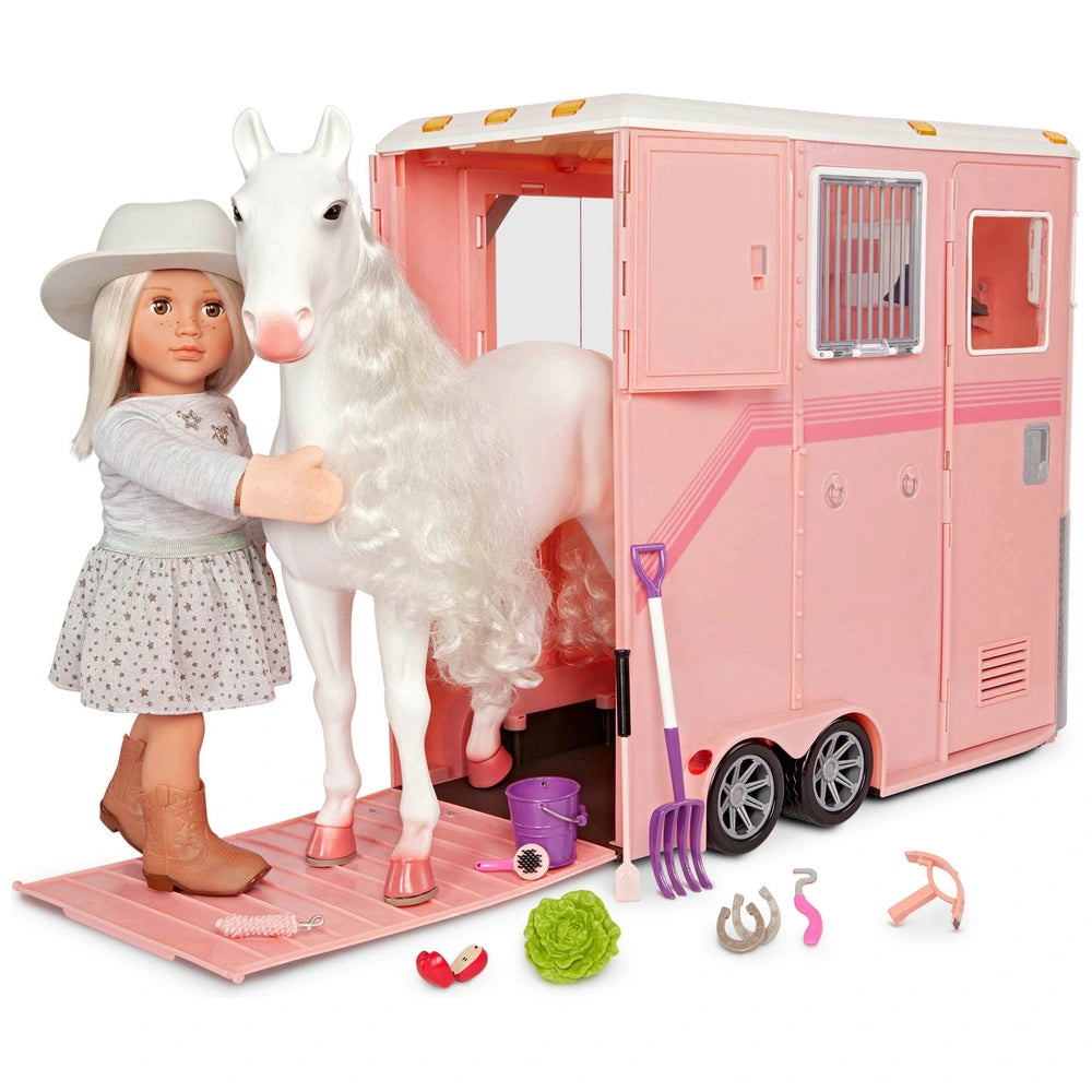 Our Generation Mane To Travel Horse Trailer And Accessories Playset