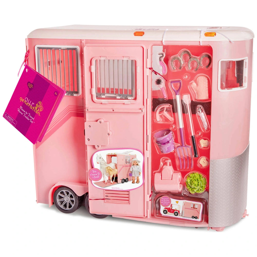 Our Generation Mane To Travel Horse Trailer And Accessories Playset