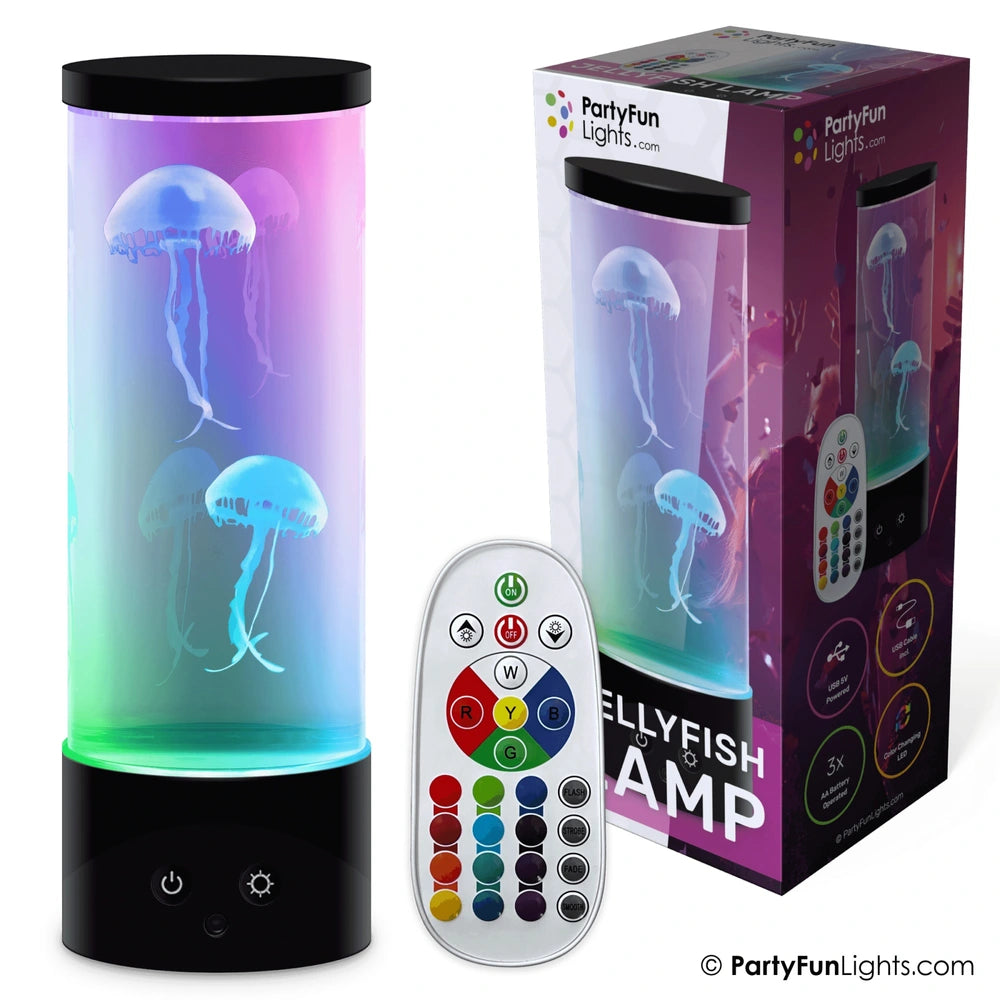 Jellyfish Sensory Colour Changing Motion Lamp 30Cm