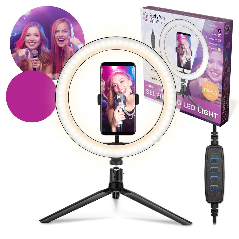Selfie Ring Leg Light With Phone Holder