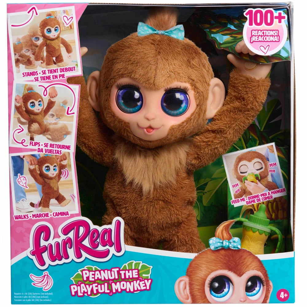 Furreal Peanut The Playful Monkey Interactive Toy