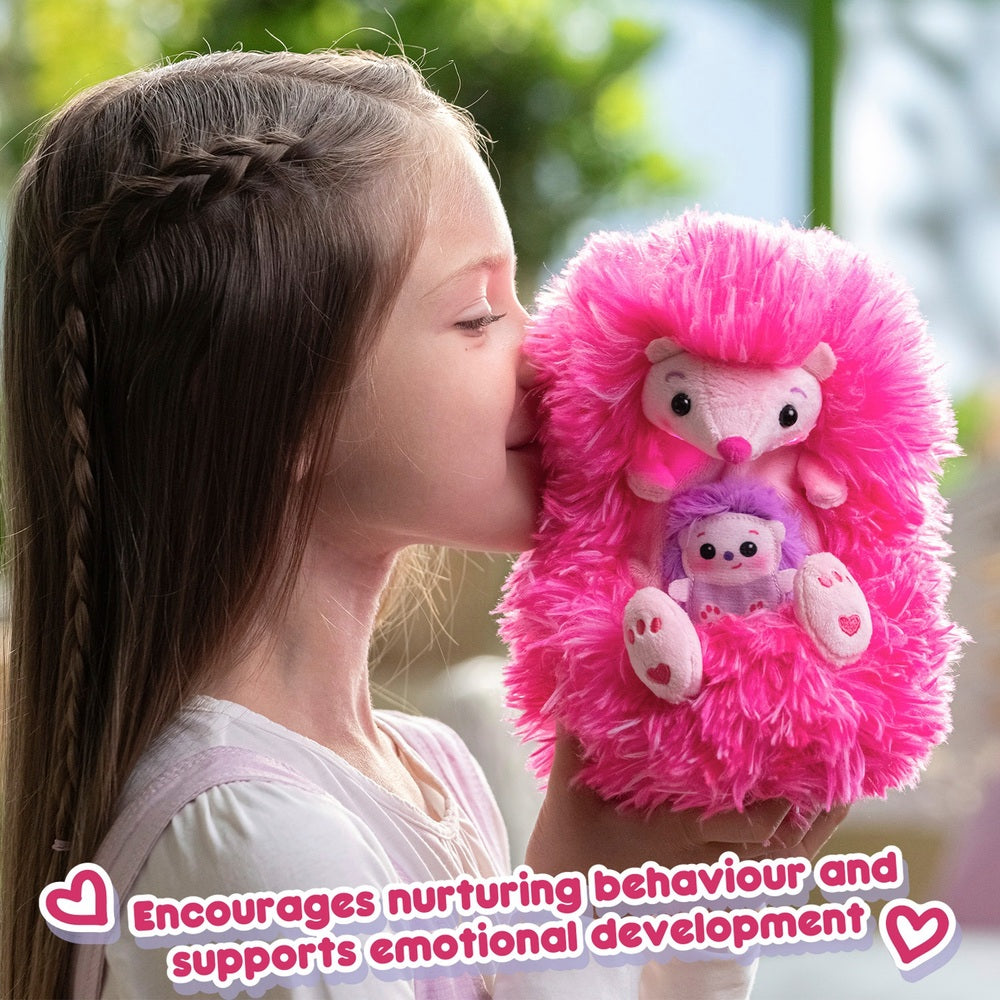 Curlimals Mummy And Baby Mimi Hedgehog Set