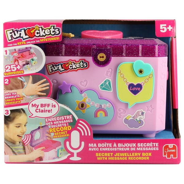 Funlockets Secret Jewellery Box With Message Recorder