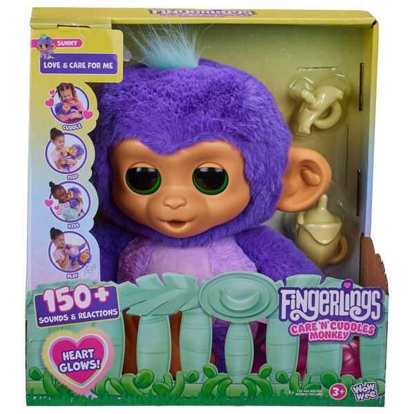 Fingerlings Care N' Cuddles Interactive Baby Monkey