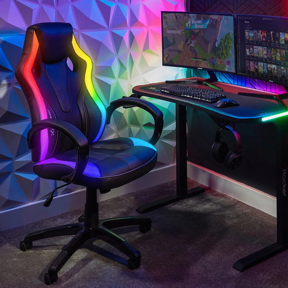 X Rocker Cobra Esports Rgb Gaming Chair With App Controlled Led Lighting