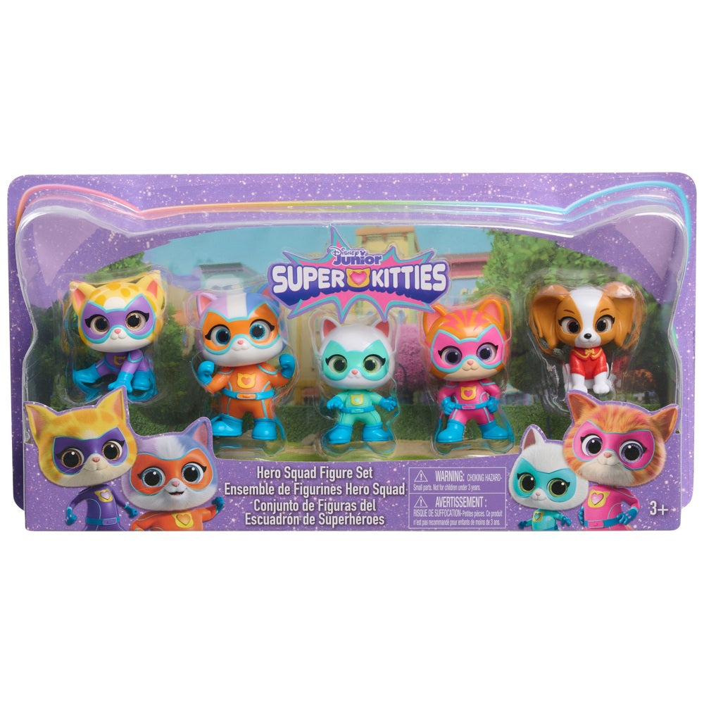 Disney Junior Superkitties Hero Squad Figure Set