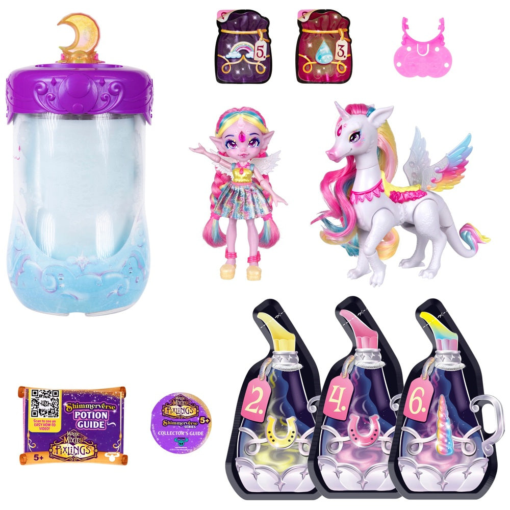 Magic Mixies Pixlings Unia & Rainbow Star Shimmerverse Series