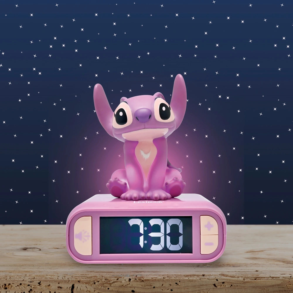 Disney Stitch Alarm Clock Night Light Angel