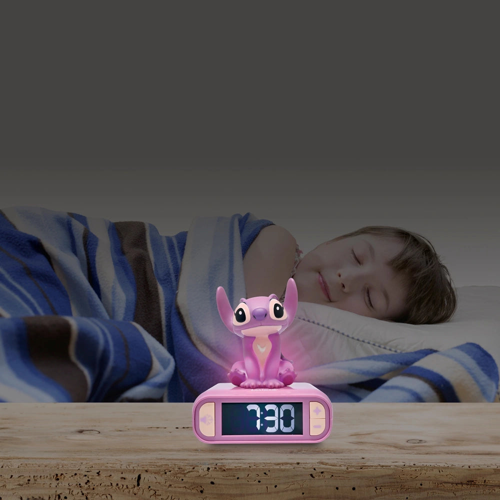 Disney Stitch Alarm Clock Night Light Angel