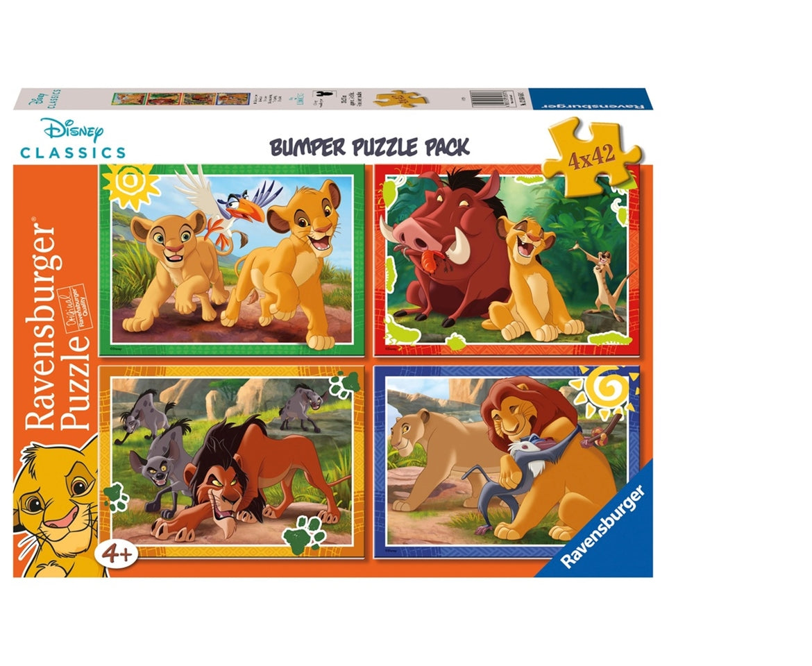 Ravensburger The Lion King 42 Piece Jigsaw 4 Puzzle Bumper Pack