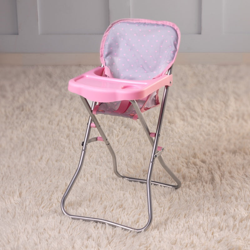 Dolls Nursery Set In Pink Heart Print