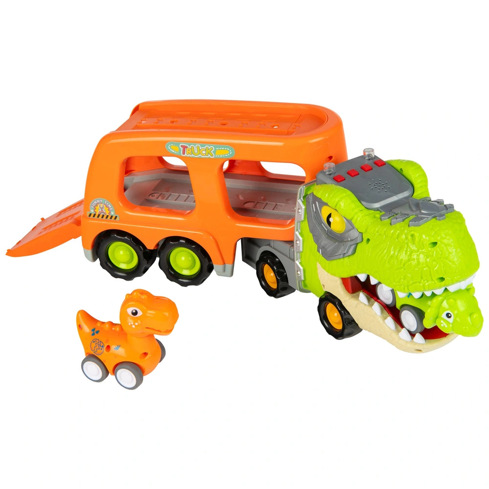 Big Steps Dinosaur Hauler Truck With Cars Set