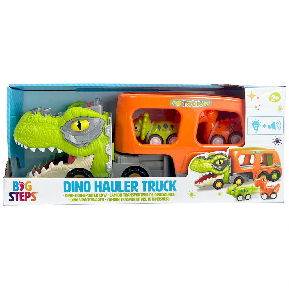 Big Steps Dinosaur Hauler Truck With Cars Set