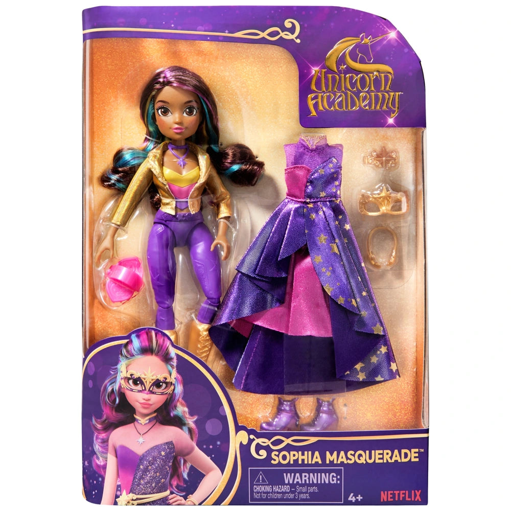 Unicorn Academy Doll Sophia Masquerade Ball Gown 24Cm
