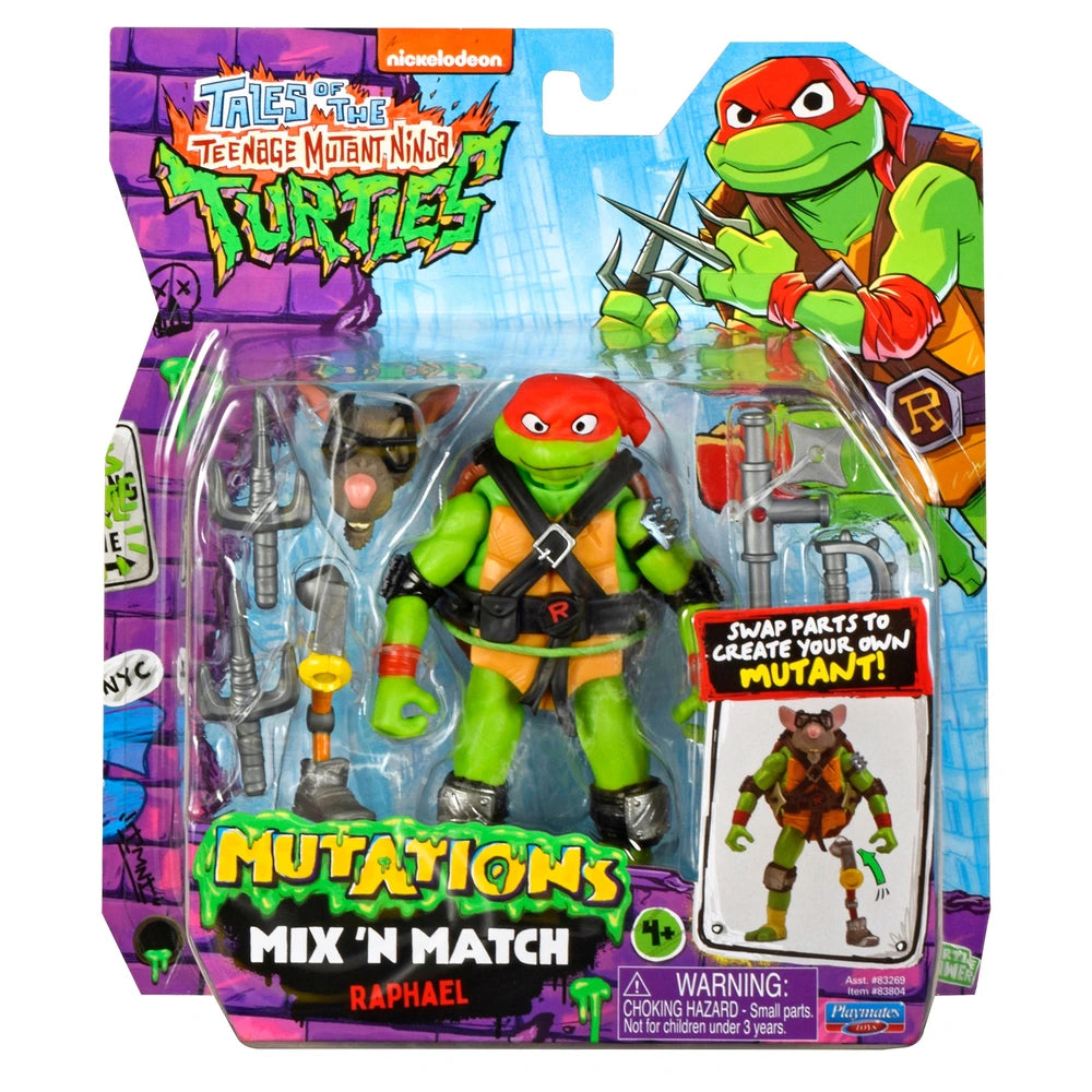 Tales Of Teenage Mutant Ninja Turtles Mix 'N Match Mutations Raphael Figure