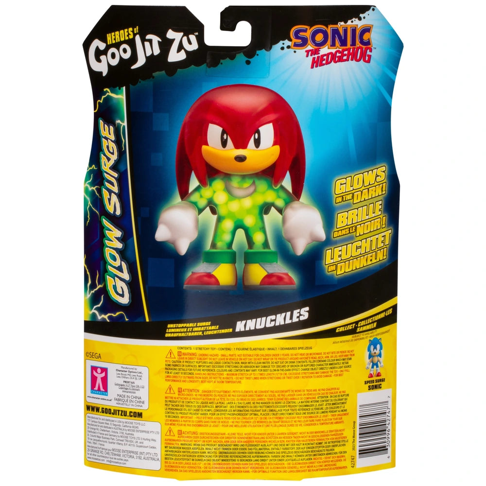 Heroes Of Goo Jit Zu: Sonic Glow Surge Hero Pack – Unstoppable Surge Knuckles