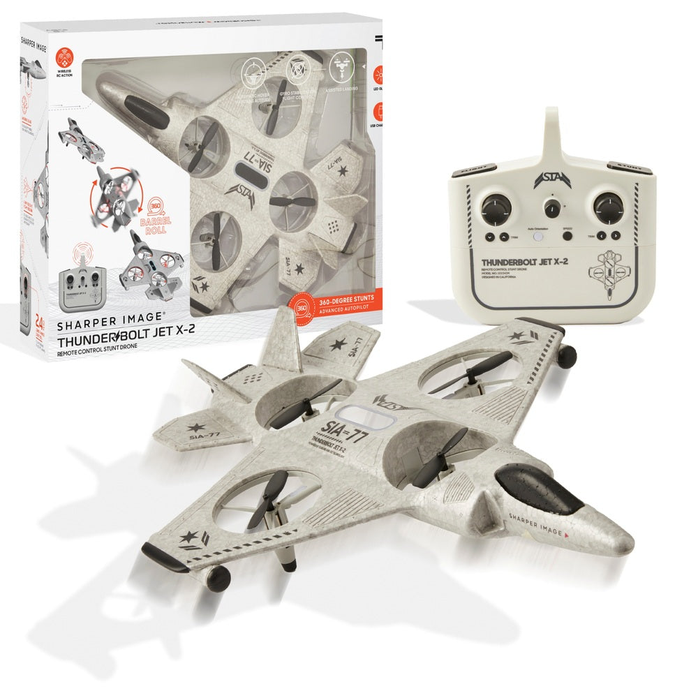Sharper Image Thunderbolt Jet X-2 Remote Control Stunt Drone