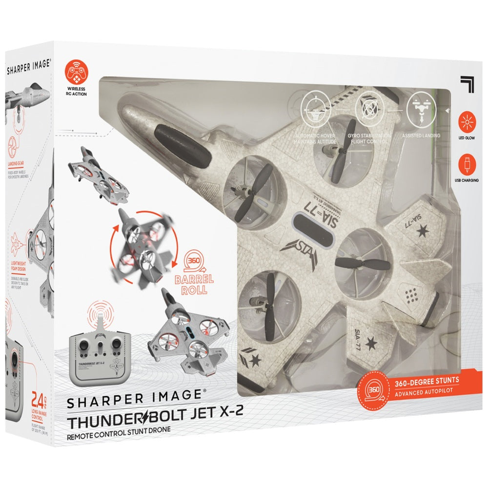 Sharper Image Thunderbolt Jet X-2 Remote Control Stunt Drone