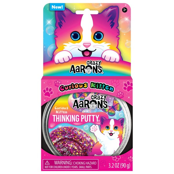 Crazy Aaron's Curious Kitten Thinking Putty