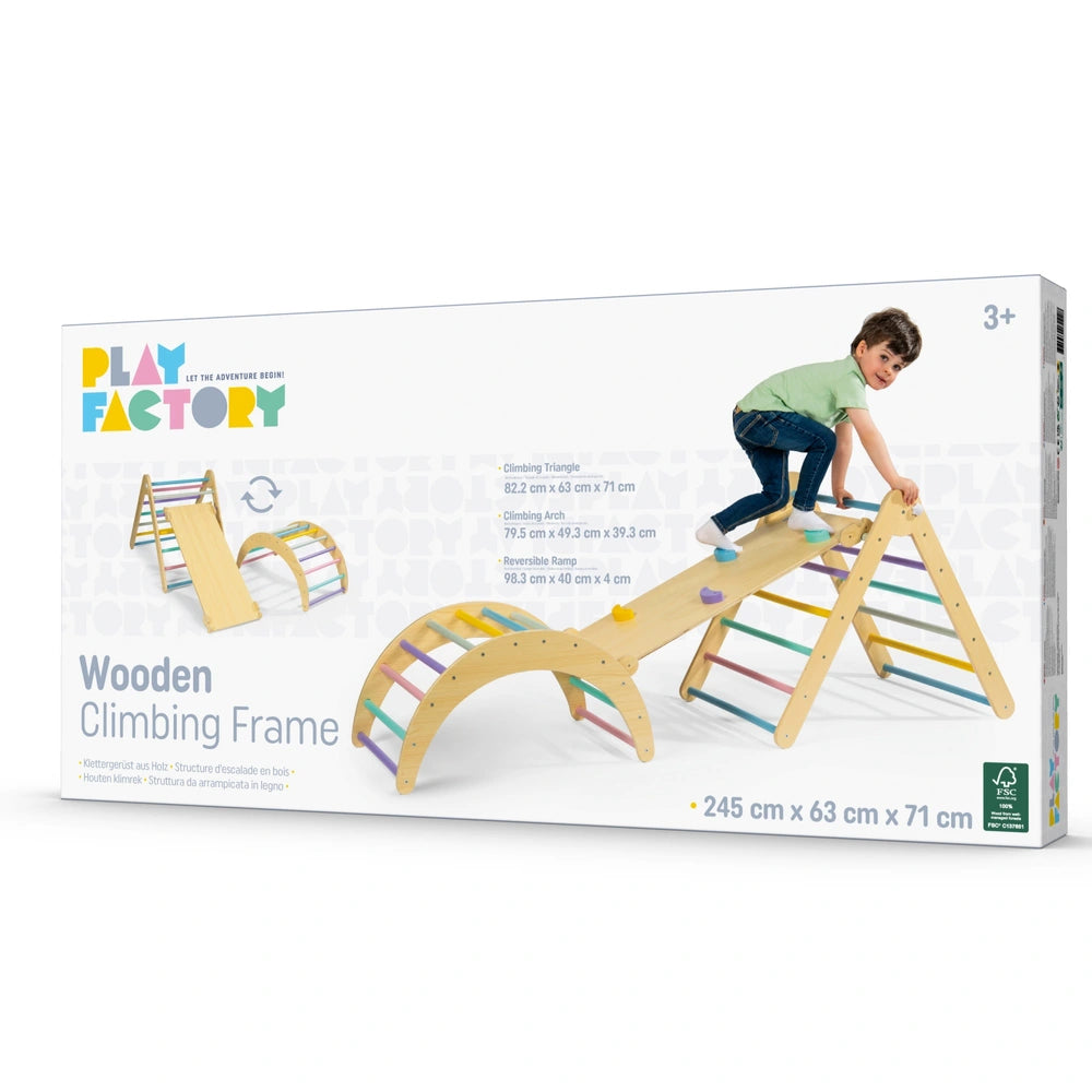 Play Factory Wooden Climbing Frame
