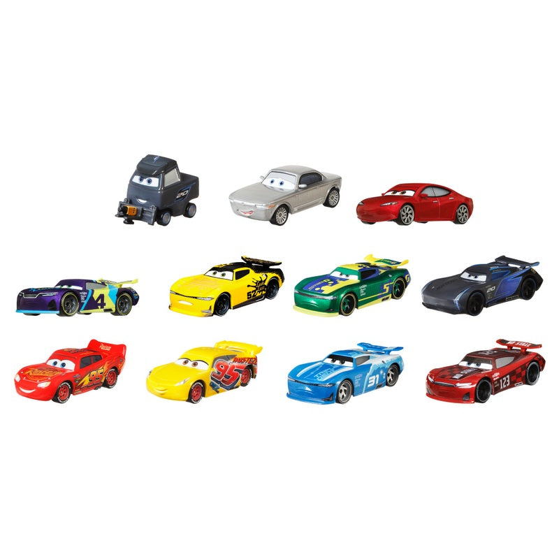 Disney Cars Diecast Cars Piston Cup Race 1:55 Scale 11 Pack