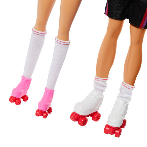 Barbie And Ken Rollerskate Set