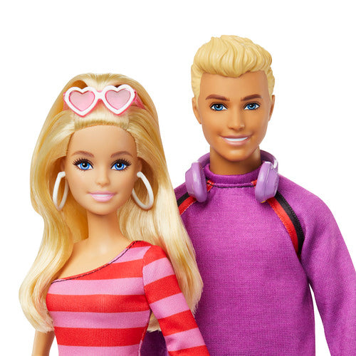 Barbie And Ken Rollerskate Set