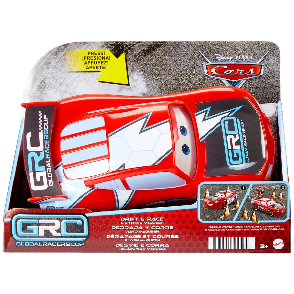 Disney Pixar Cars Global Racers Cup Drift & Race Lightning Mcqueen