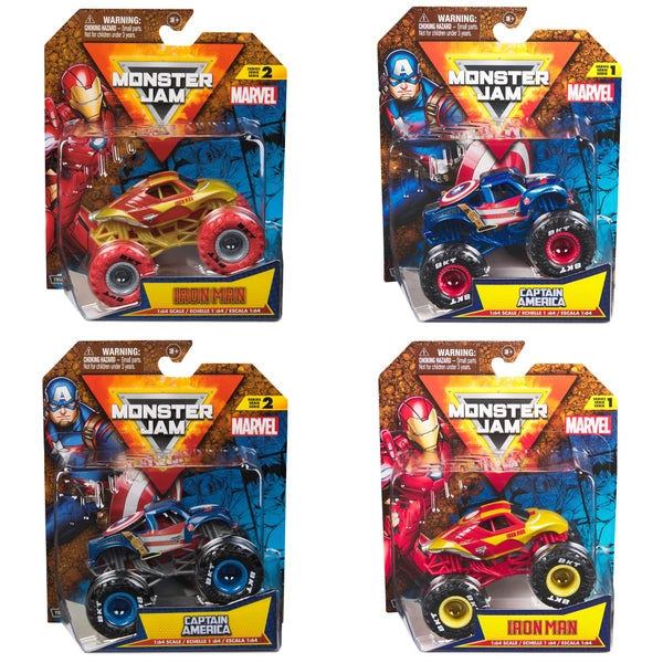 Monster Jam Marvel Official Monster Truck Assortment 1:64